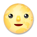 🌝 Emoji Luna Llena Con Cara en LG G4.