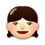 Emoji 👧 Bambina su LG G4.