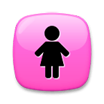🛊 Emoji ímbolo «Moças»   na LG G4.