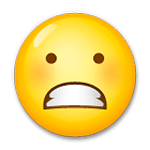 😬 Emoji Grimassen schneidendes Gesicht LG G4.
