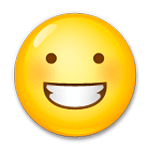 Emoji 😀 Faccina Con Un Gran Sorriso su LG G4.