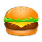🍔 Emoji Hambúrguer na LG G4.