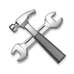 Emoji 🛠️ Martello E Chiave Inglese su LG G4.