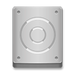 Emoji 🖴 Hard disc su LG G4.