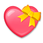 💝 Emoji Coração Com Fita na LG G4.