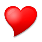 🎔 Emoji Corazón orientado hacia la izquierda en LG G4.