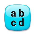 🔡 Emoji Eingabesymbol lateinische Kleinbuchstaben LG G4.