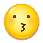 😗 Emoji Rosto Beijando na LG G4.