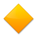 🔶 Emoji Rombo Naranja Grande en LG G4.