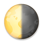 🌗 Emoji Luna En Cuarto Menguante en LG G4.