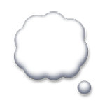 Emoji 🗬 Bolla di pensieri a sinistra su LG G4.
