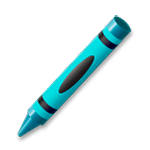 Émoji 🖍️ Crayon Pastel sur LG G4.