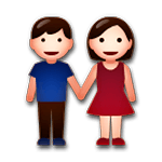 👫 Emoji Mann und Frau halten Hände LG G4.