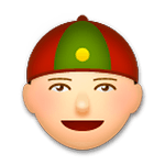 Emoji 👲 Uomo Con Zucchetto Cinese su LG G4.