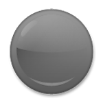 ⚫ Emoji schwarzer Kreis LG G4.