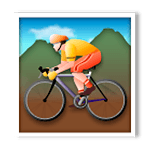 Emoji 🚵 Ciclista Di Mountain Bike su LG G4.