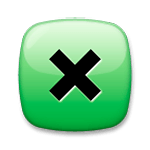 Emoji ❎ Croce Con Quadrato su LG G4.