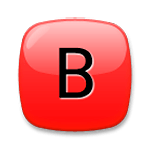 🅱️ Emoji Großbuchstabe B in rotem Quadrat LG G4.