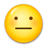 Emoji 😐 Faccina Neutra su LG G4.