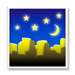 🌃 Emoji Noche Estrellada en LG G4.
