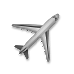 🛪 Emoji Nordost-zeigender Flugzeug LG G4.