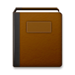 Emoji 📓 Quaderno su LG G4.