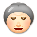 👵 Emoji Anciana en LG G4.