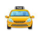 Émoji 🚖 Taxi De Face sur LG G4.