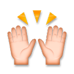 🙌 Emoji Manos Levantadas Celebrando en LG G4.