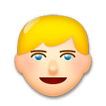 👱 Emoji Persona Adulta Rubia en LG G4.