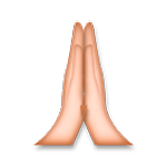 🙏 Emoji Manos En Oración en LG G4.