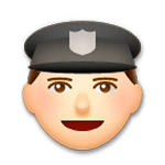 Emoji 👮 Agente Di Polizia su LG G4.