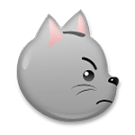 😾 Emoji schmollende Katze LG G4.