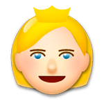 Emoji 👸 Principessa su LG G4.