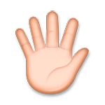 🖐️ Emoji Mão Aberta Com Os Dedos Separados na LG G4.