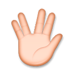 Emoji 🖖 Saluto Vulcaniano su LG G4.