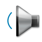 🕩 Emoji Alto-falante direito com uma onda sonora na LG G4.