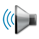 🕪 Emoji Alto-falante direito com três ondas sonoras na LG G4.