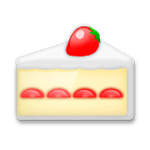 Émoji 🍰 Gâteau Sablé sur LG G4.