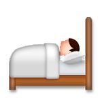 Emoji 🛌 Persona A Letto su LG G4.