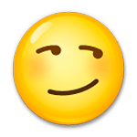 😏 Emoji selbstgefällig grinsendes Gesicht LG G4.