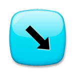 Emoji ↘️ Freccia In Basso A Destra su LG G4.