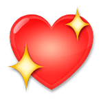 Émoji 💖 Cœur étincelant sur LG G4.