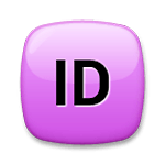🆔 Emoji Símbolo De Identificación en LG G4.