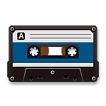 🖭 Emoji Casete de cinta magnética en LG G4.
