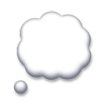 Emoji 💭 Nuvoletta su LG G4.