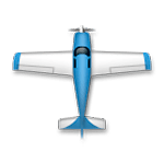 🛨 Emoji Pequeño avión orientado hacia arriba en LG G4.