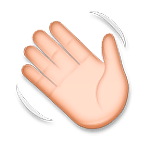 Emoji 👋 Mano Che Saluta su LG G4.