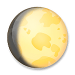 Émoji 🌔 Lune Gibbeuse Croissante sur LG G4.