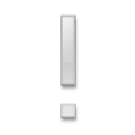 Émoji ❕ Point D’exclamation Blanc sur LG G4.